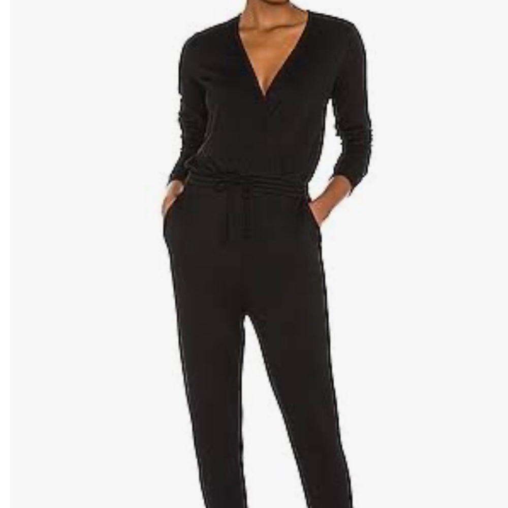 Beyond yoga Crossover Jumpsuit, Black, Sz Sm